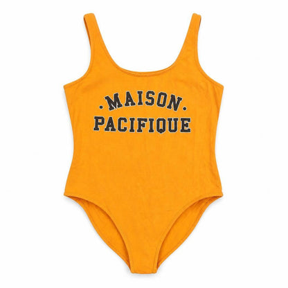 Womens UK Size 10 Topshop One-Piece Orange Bodysuit
