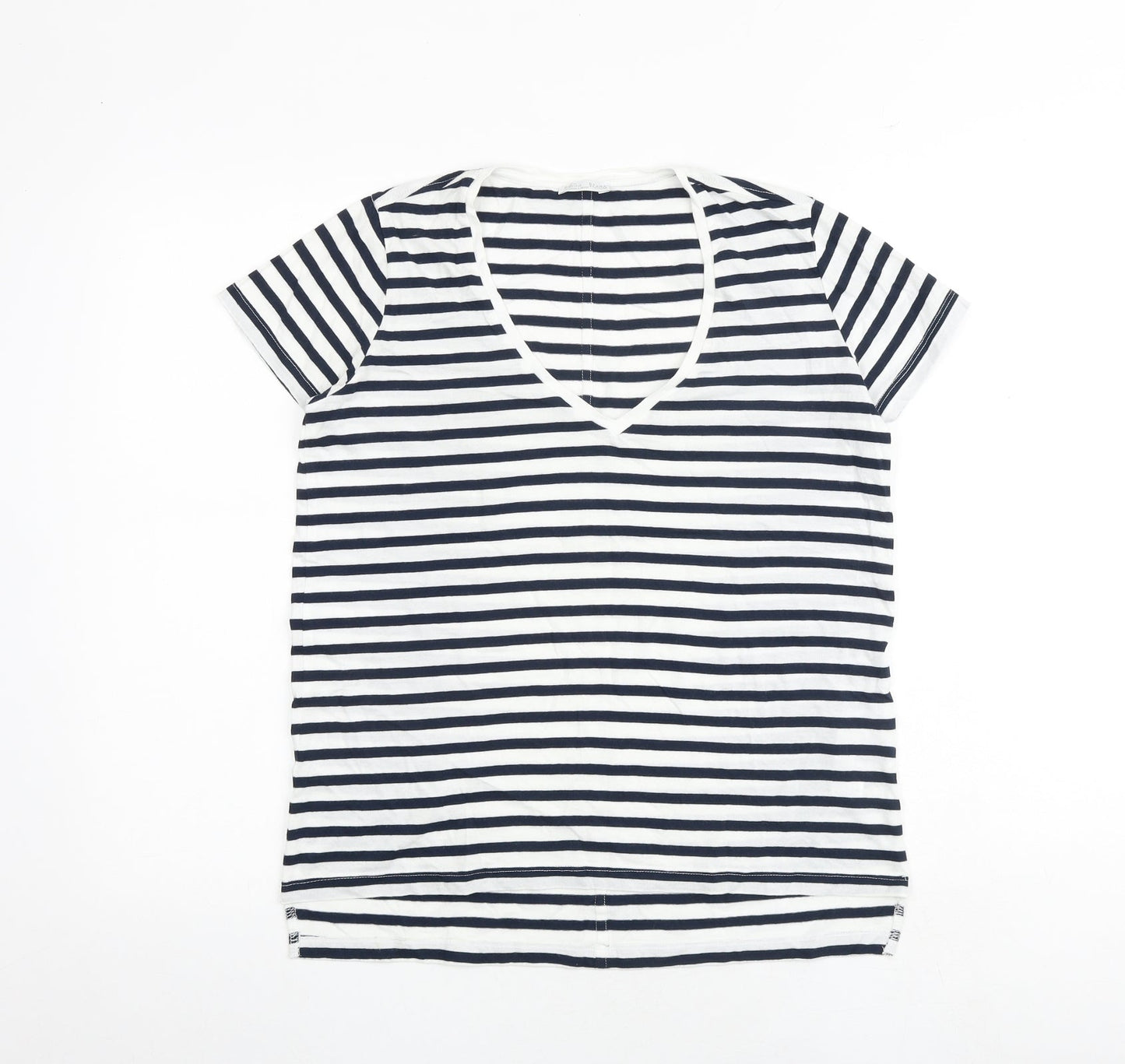 Womens UK Size S Zara White Basic T-Shirt