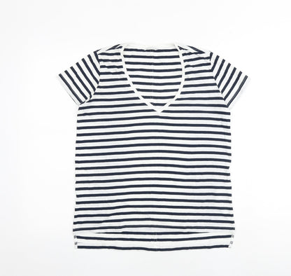 Womens UK Size S Zara White Basic T-Shirt