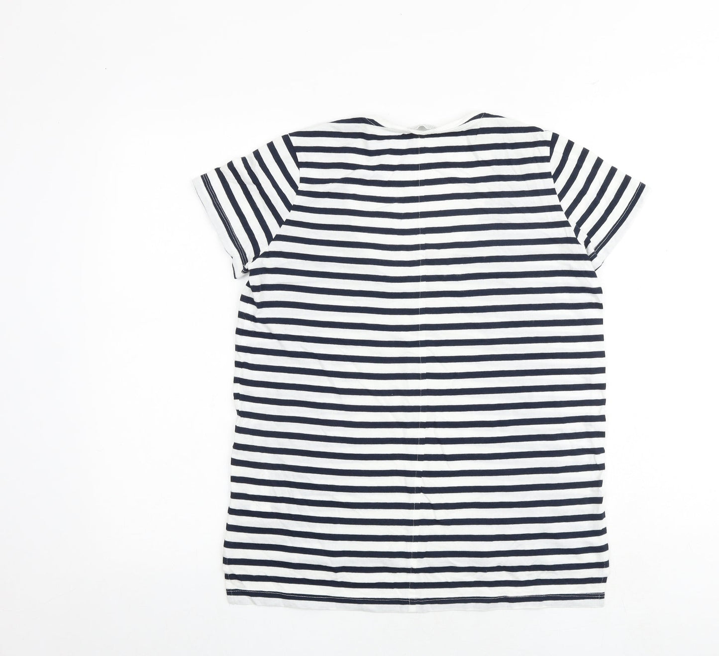 Womens UK Size S Zara White Basic T-Shirt