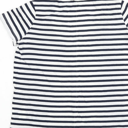 Womens UK Size S Zara White Basic T-Shirt