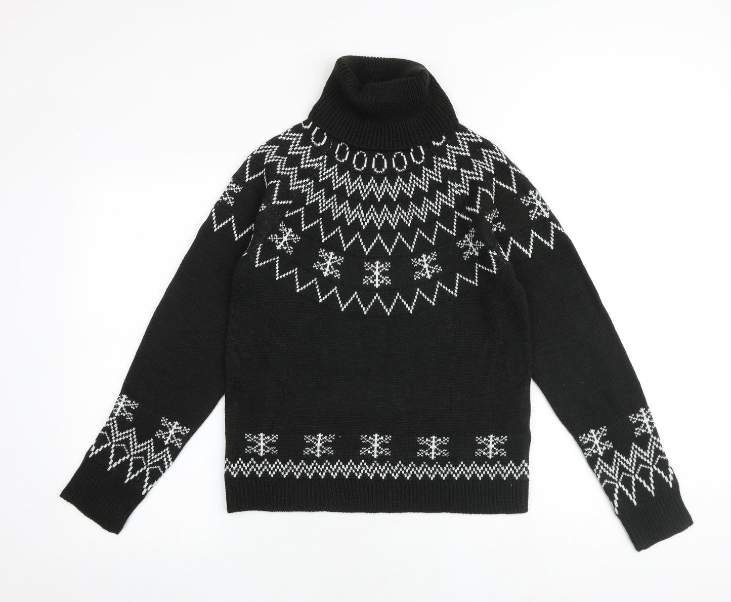 Womens UK Size 6 Missguided Black Pullover Jumper