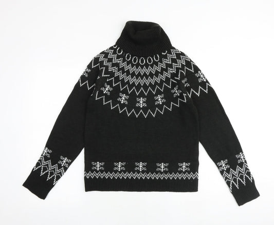 Womens UK Size 6 Missguided Black Pullover Jumper