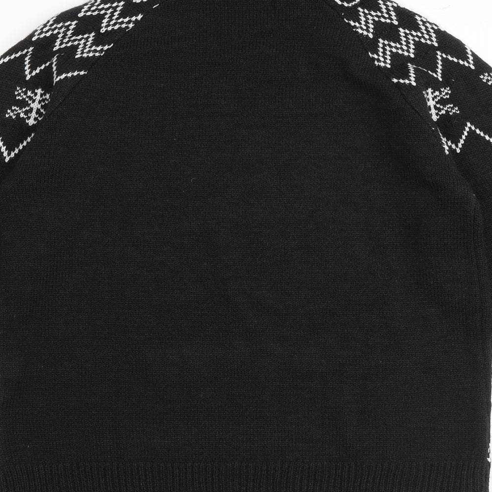 Womens UK Size 6 Missguided Black Pullover Jumper
