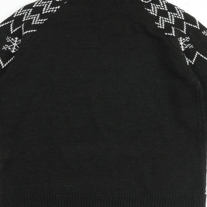 Womens UK Size 6 Missguided Black Pullover Jumper
