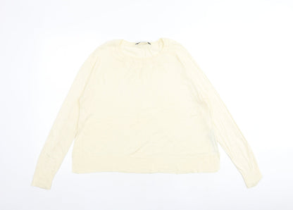 Womens UK Size M Marks and Spencer Ivory Pullover Jumper