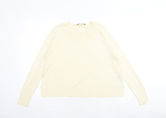 Womens UK Size M Marks and Spencer Ivory Pullover Jumper