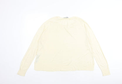 Womens UK Size M Marks and Spencer Ivory Pullover Jumper