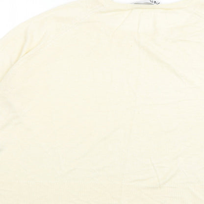 Womens UK Size M Marks and Spencer Ivory Pullover Jumper