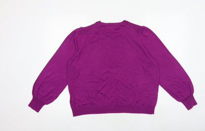 Womens UK Size L NEXT Purple Pullover Jumper