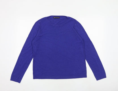 Womens UK Size 14 Marks and Spencer Blue Pullover Jumper