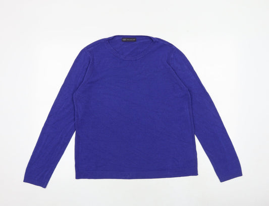 Womens UK Size 14 Marks and Spencer Blue Pullover Jumper