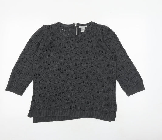 Womens UK Size L H&M Grey Pullover Jumper
