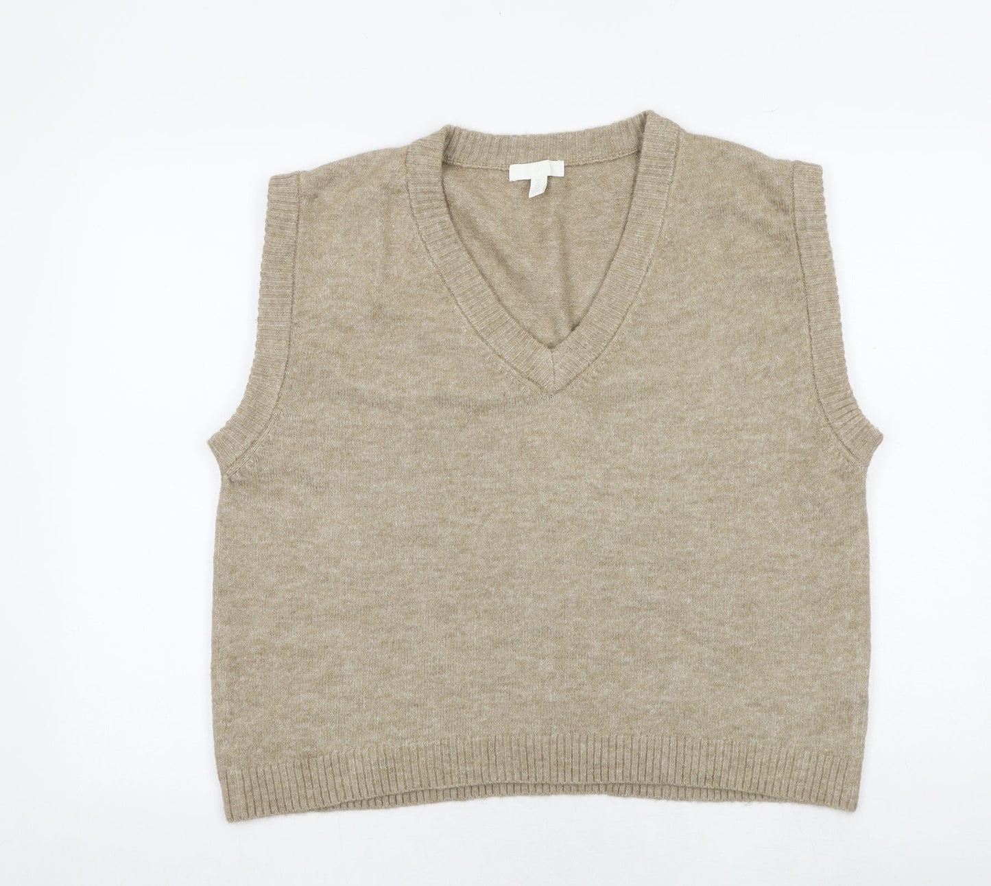 Womens UK Size S H&M Brown Vest Jumper
