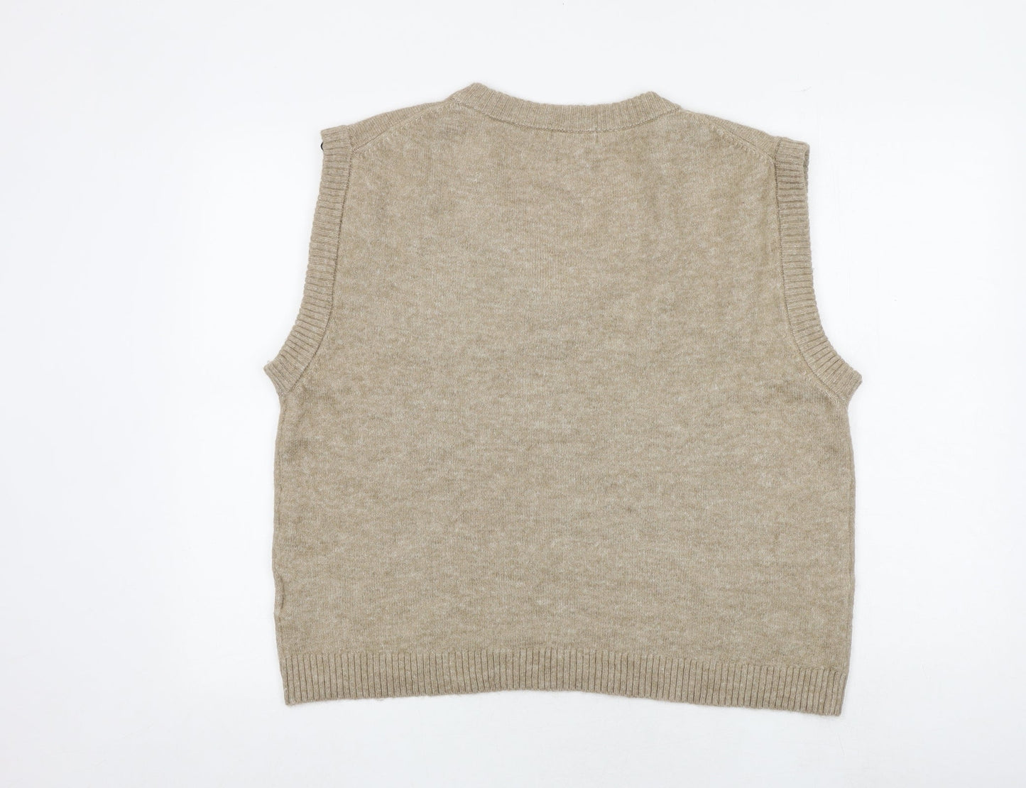 Womens UK Size S H&M Brown Vest Jumper