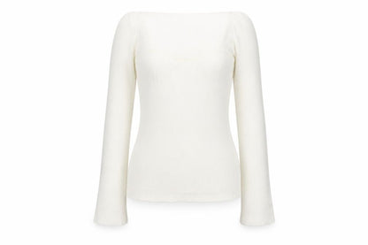 Reve Womens White Polyester Basic Blouse Size M Sweetheart - Ribbed