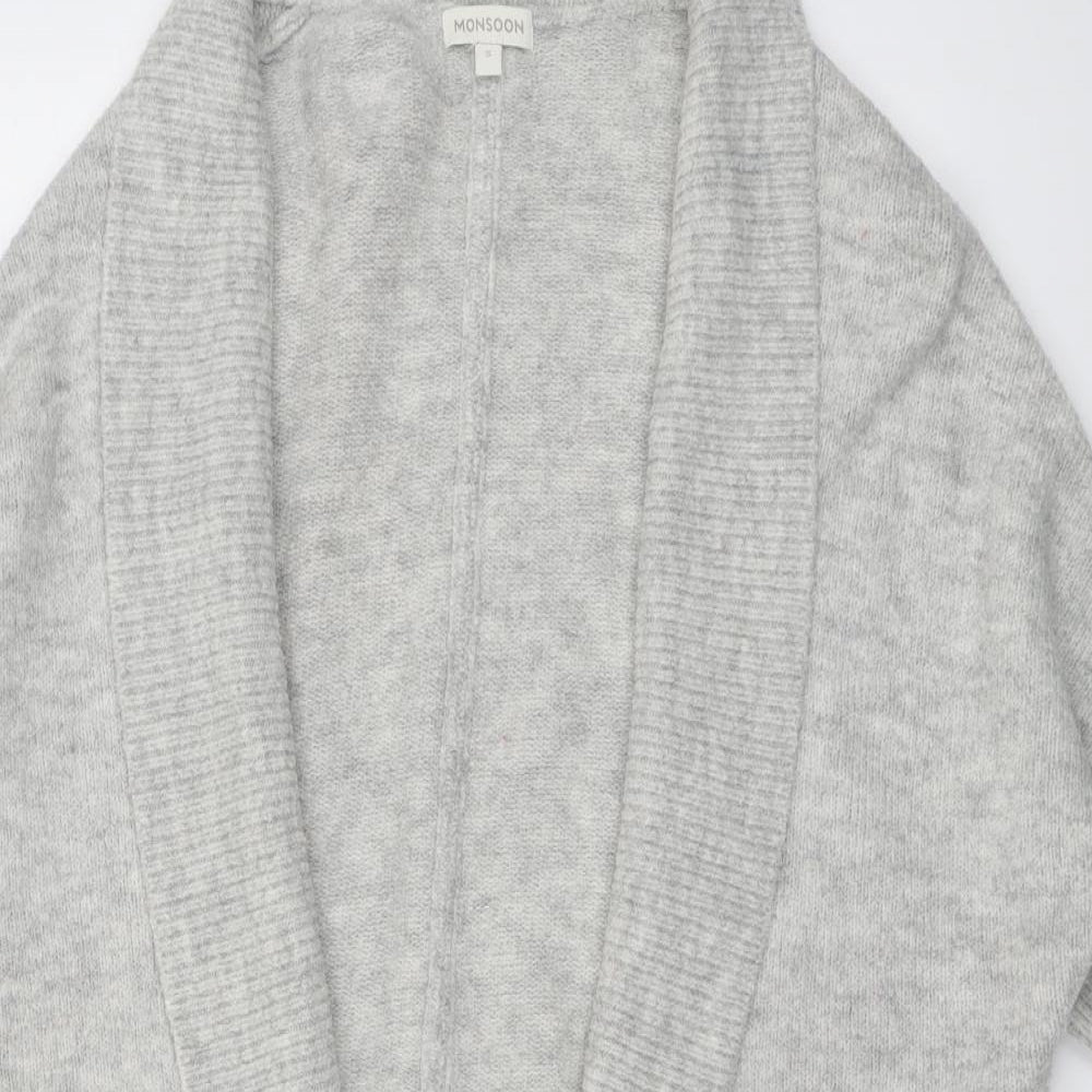 Womens UK Size S Monsoon Grey Cardigan Jumper