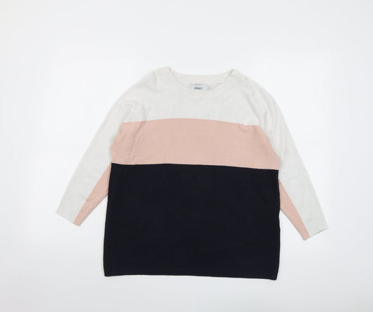 Womens UK Size S Only Multicoloured Pullover Jumper