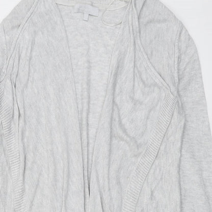 Red Herring Womens Grey V-Neck Viscose Cardigan Jumper Size 14