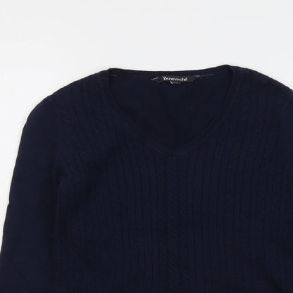 Womens UK Size 8 Bonmarché Blue Pullover Jumper