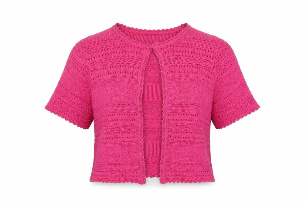 Womens UK Size S Bonmarché Pink Cardigan Jumper
