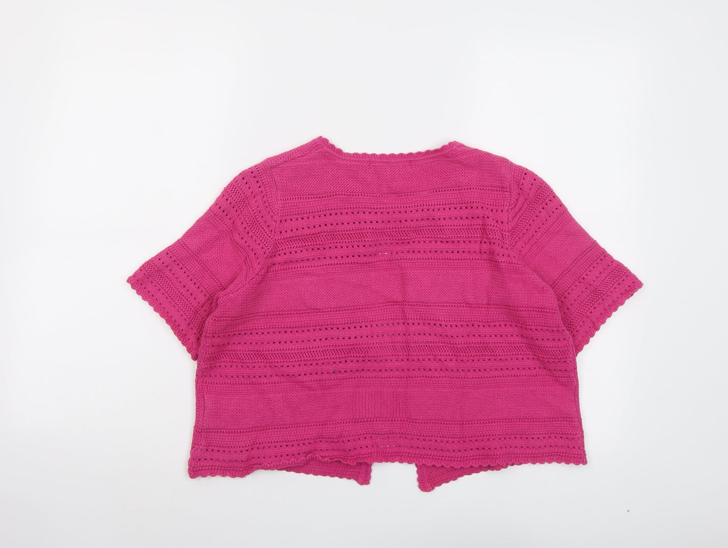 Womens UK Size S Bonmarché Pink Cardigan Jumper