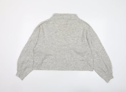 Womens UK Size M New Look Grey Pullover Jumper