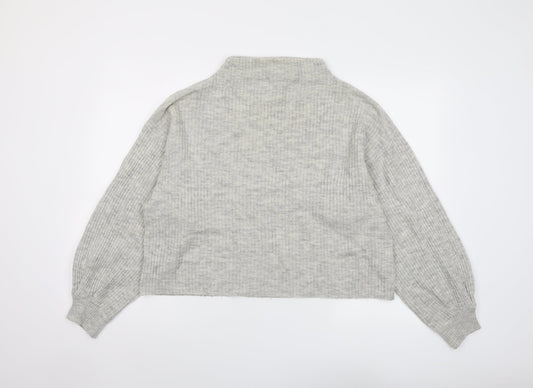 Womens UK Size M New Look Grey Pullover Jumper