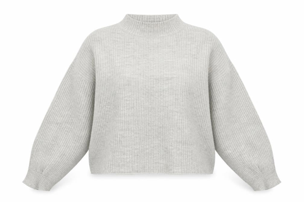 Womens UK Size M New Look Grey Pullover Jumper