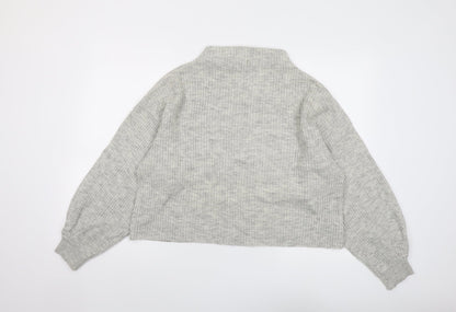 Womens UK Size M New Look Grey Pullover Jumper