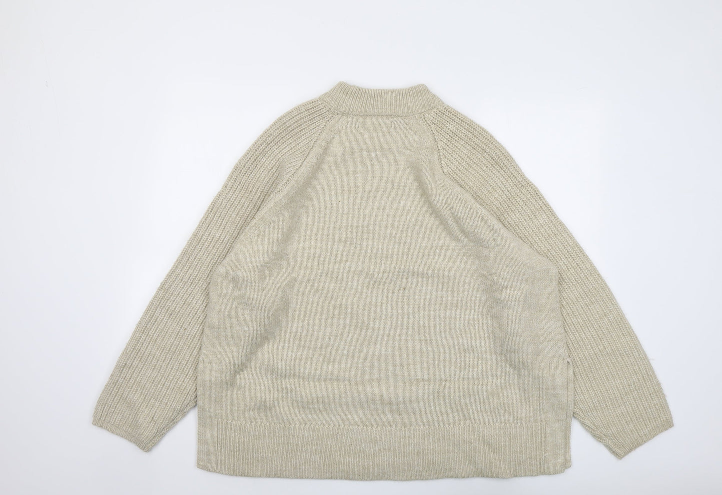 Womens UK Size XL Marks and Spencer Beige Pullover Jumper