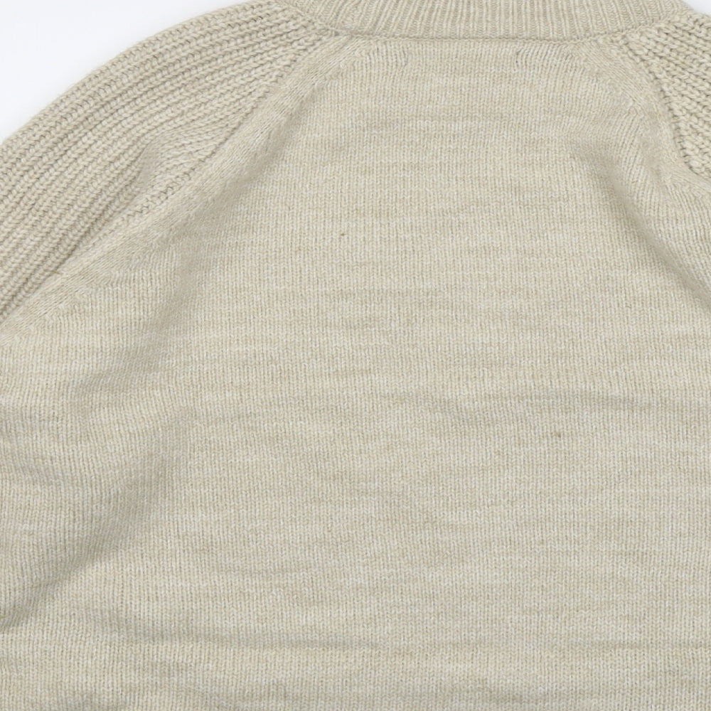 Womens UK Size XL Marks and Spencer Beige Pullover Jumper