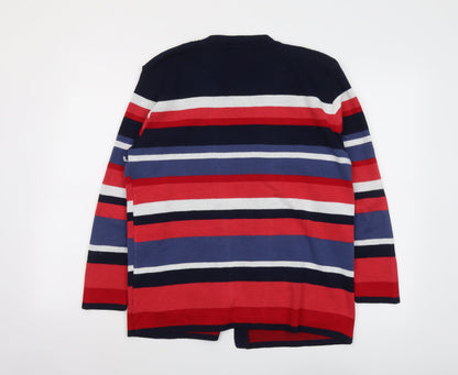 Womens UK Size M Vida Vi Multicoloured Cardigan Jumper