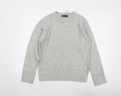 Womens UK Size S Marks and Spencer Grey Pullover Jumper