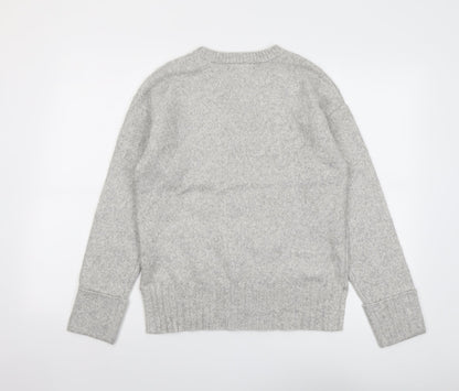 Womens UK Size S Marks and Spencer Grey Pullover Jumper