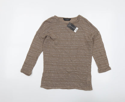 Womens UK Size 6 Dorothy Perkins Brown Pullover Jumper
