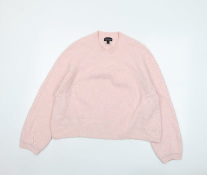 Womens UK Size 12 Topshop Pink Pullover Jumper