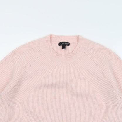 Womens UK Size 12 Topshop Pink Pullover Jumper