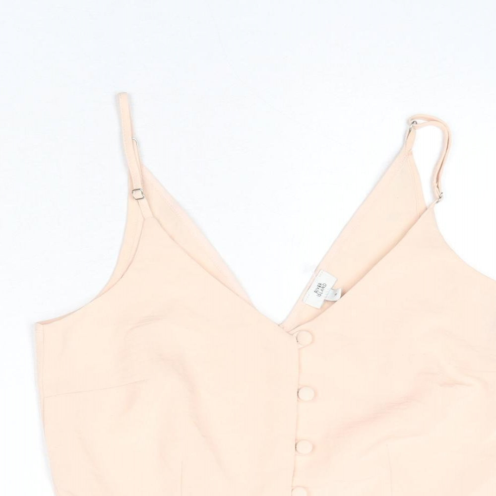 Womens UK Size 6 River Island Pink Camisole Tank