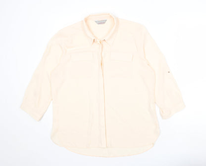 Womens UK Size 14 Dorothy Perkins Pink Basic Button-Up