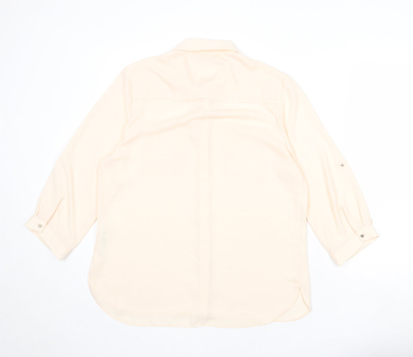 Womens UK Size 14 Dorothy Perkins Pink Basic Button-Up