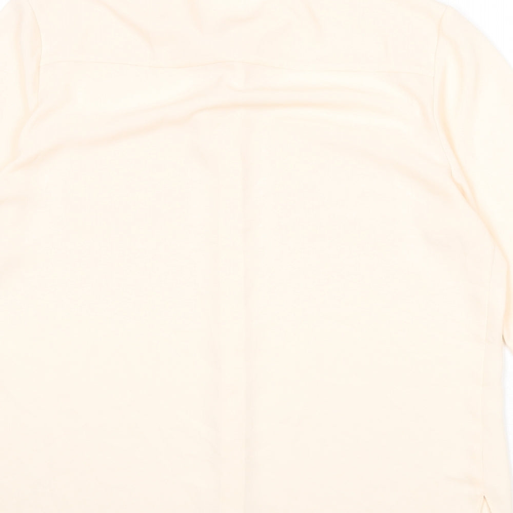 Womens UK Size 14 Dorothy Perkins Pink Basic Button-Up