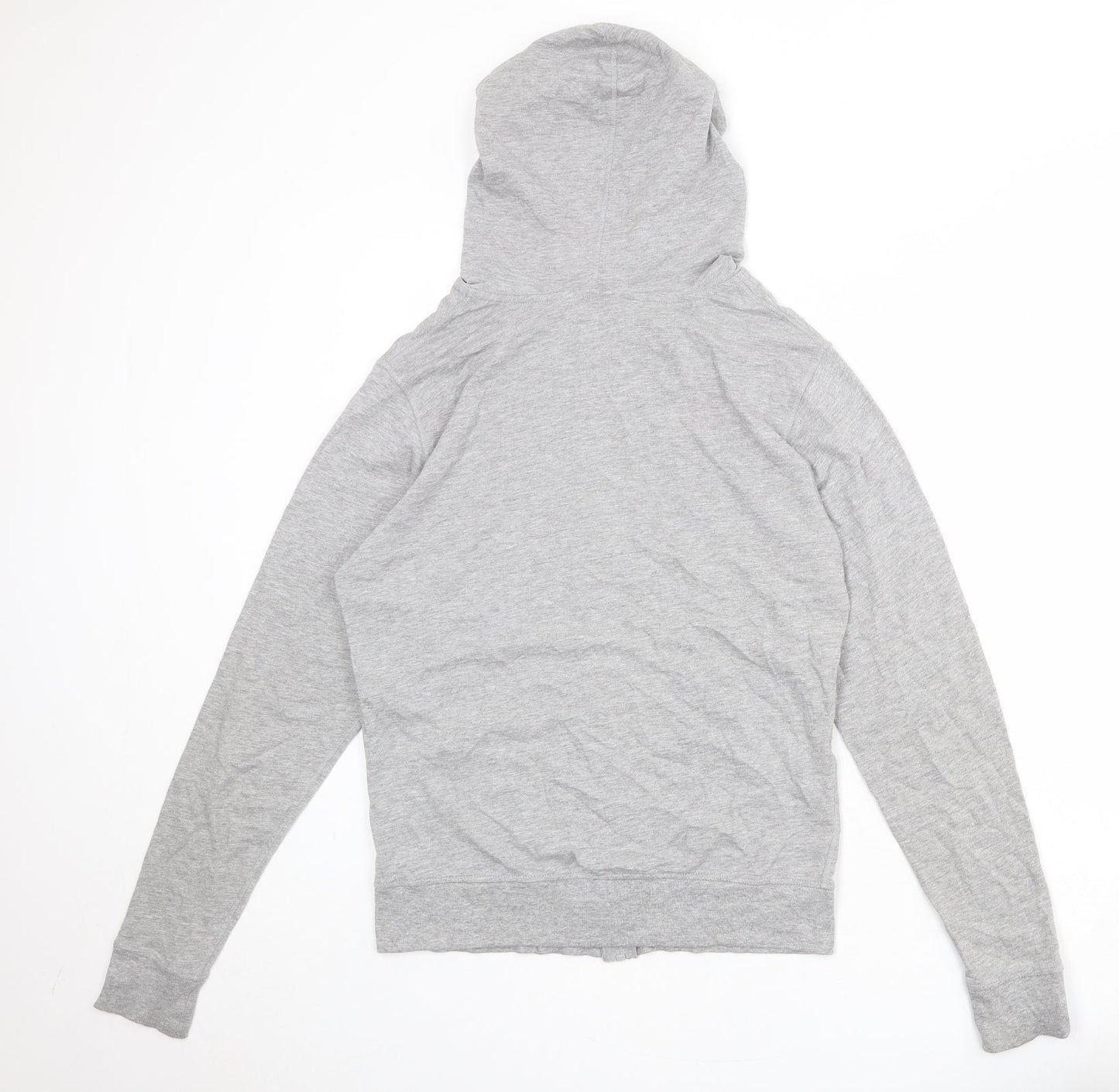 Christian Lacroix Womens Grey Cotton Full Zip Hoodie Size S Zip
