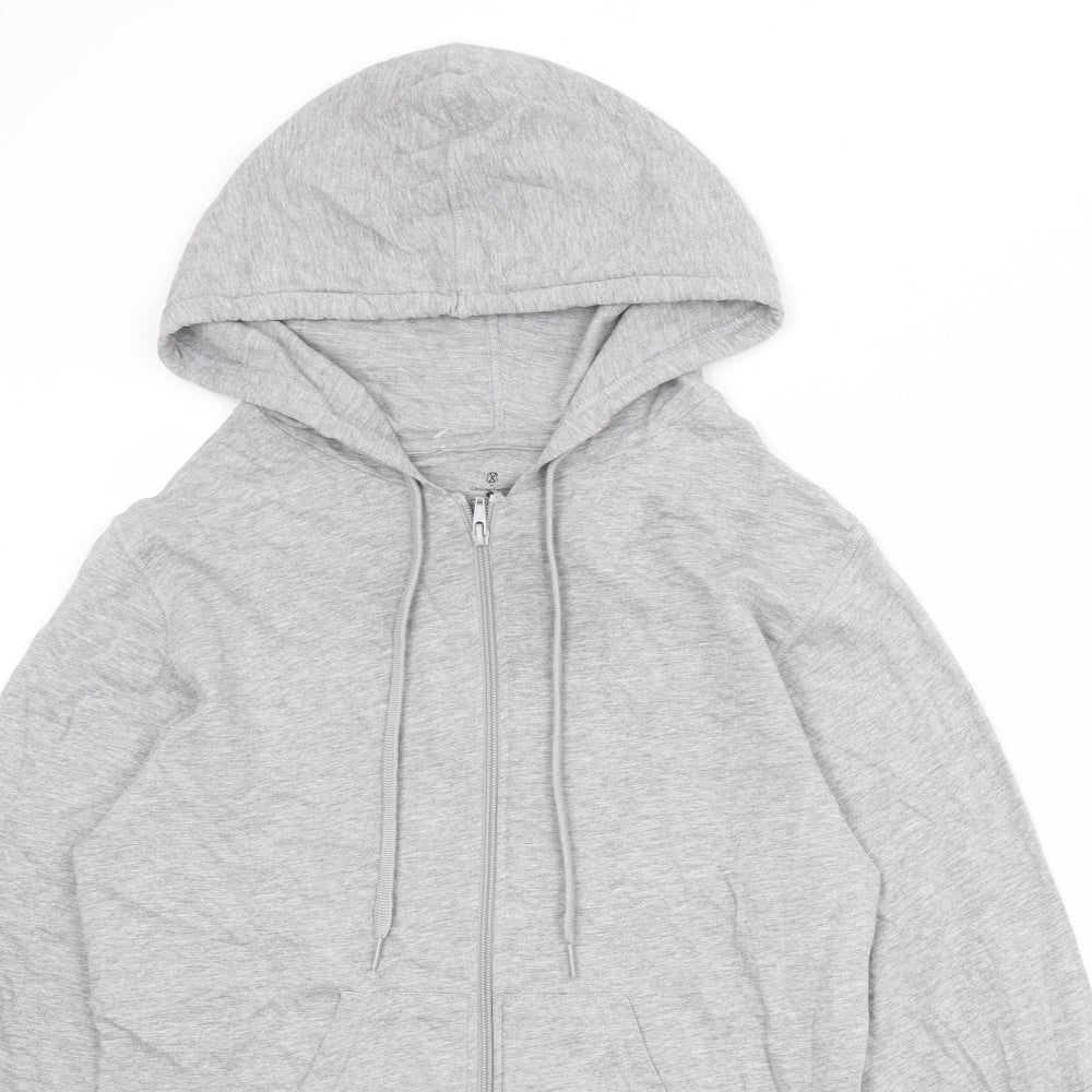 Christian Lacroix Womens Grey Cotton Full Zip Hoodie Size S Zip