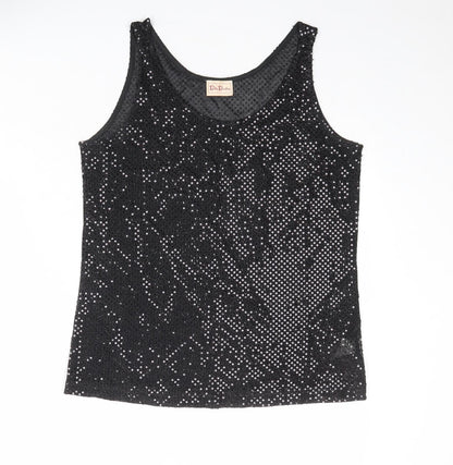 Betty Barclay Womens Black Polyester Basic Tank Size M Round Neck