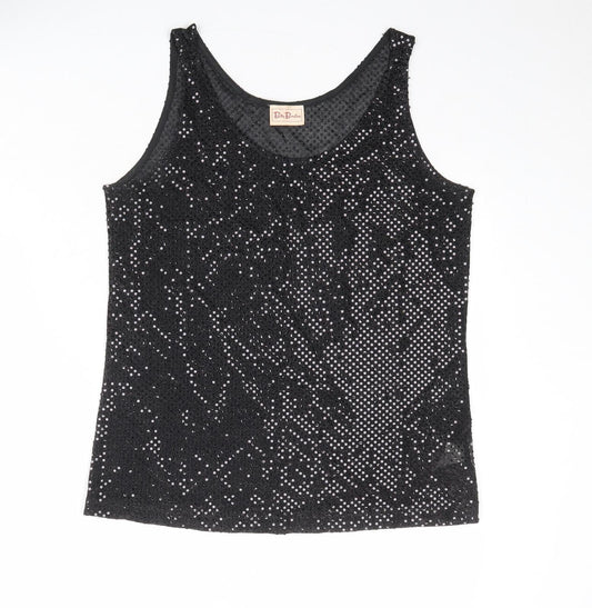 Betty Barclay Womens Black Polyester Basic Tank Size M Round Neck