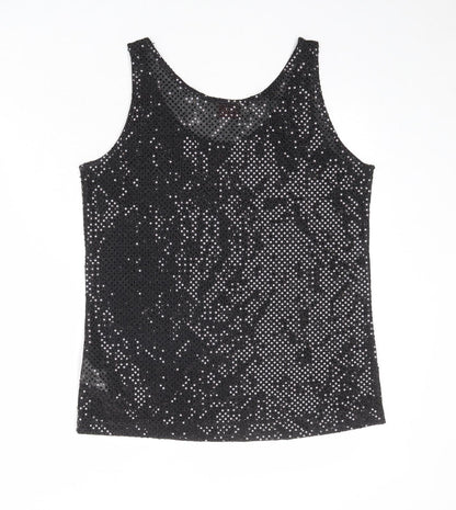 Betty Barclay Womens Black Polyester Basic Tank Size M Round Neck