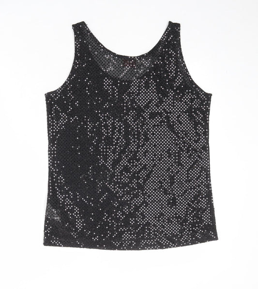 Betty Barclay Womens Black Polyester Basic Tank Size M Round Neck