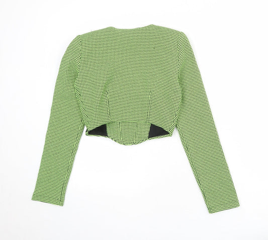 Womens UK Size S Zara Green Cropped Tank