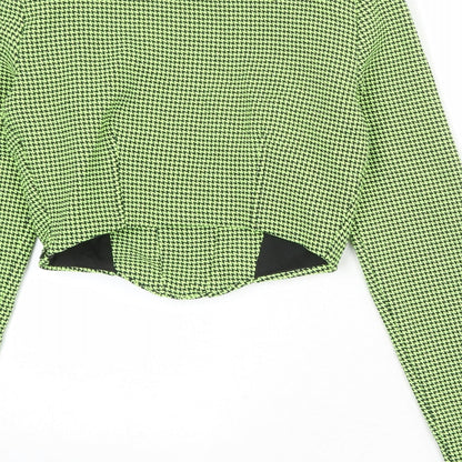 Womens UK Size S Zara Green Cropped Tank